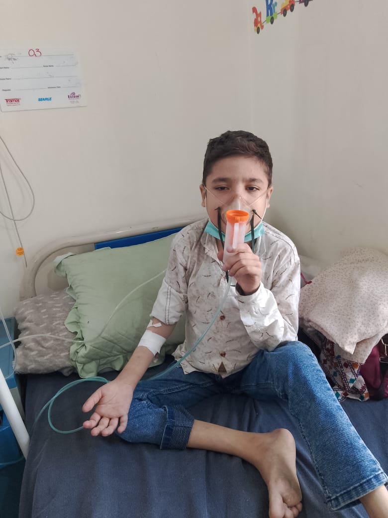 Ijlal in the hospital