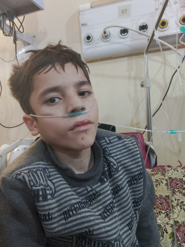 Ijlal with medical equipment