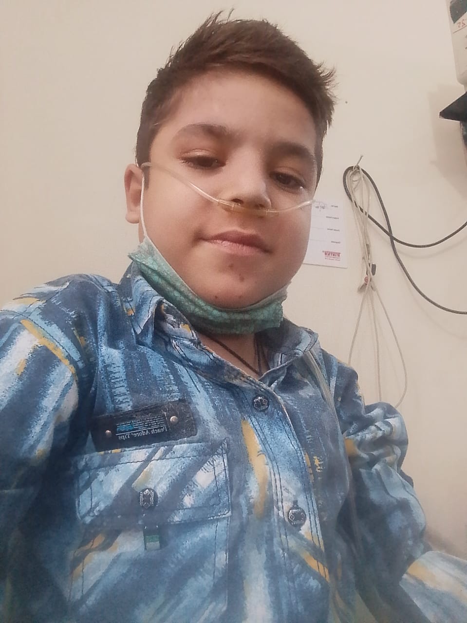 A quiet moment in the hospital