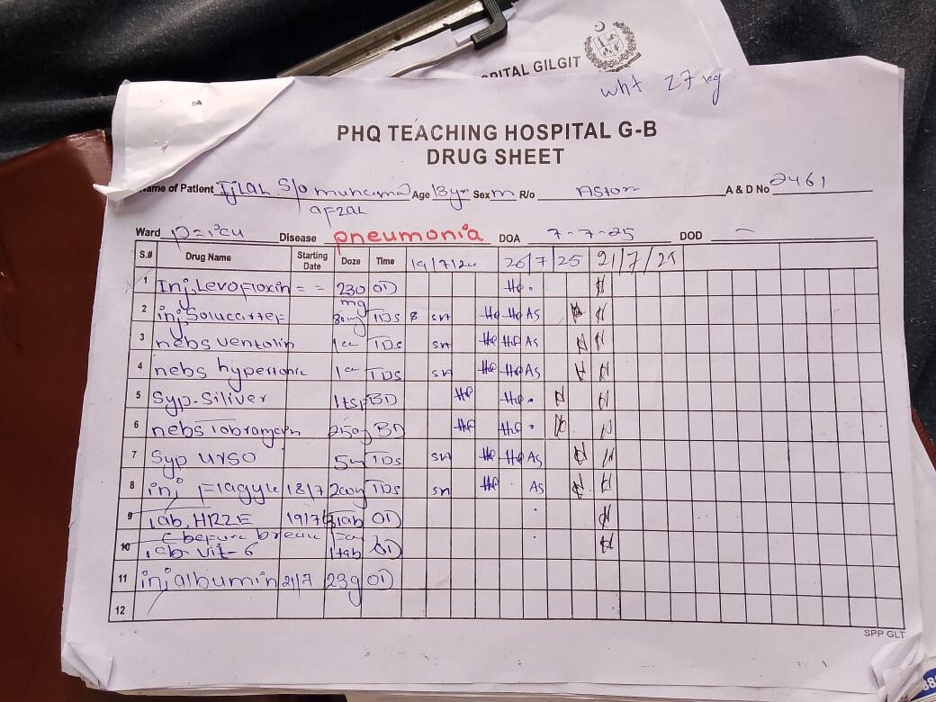 Medical Report for Ijlal